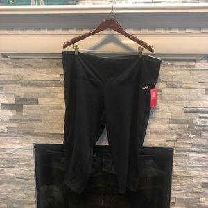 Black Tummy Control BCG Plus Workout Leggings 2X